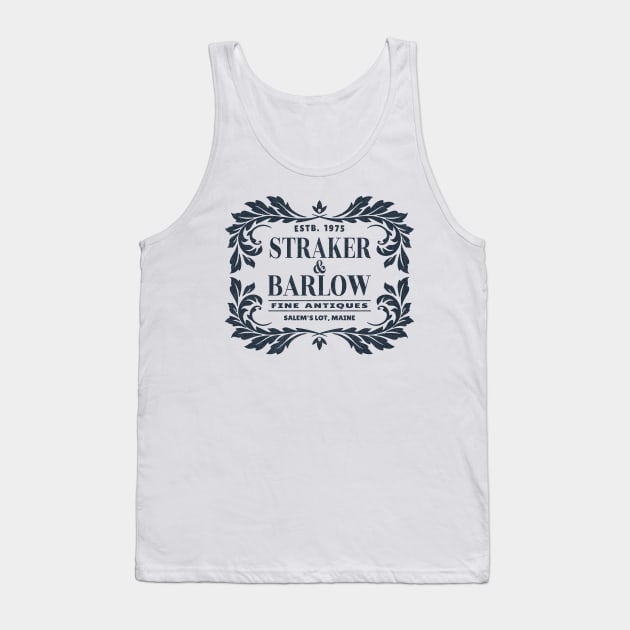 Straker & Barlow Fine Antiques Salem's Lot, Maine Tank Top by Contentarama